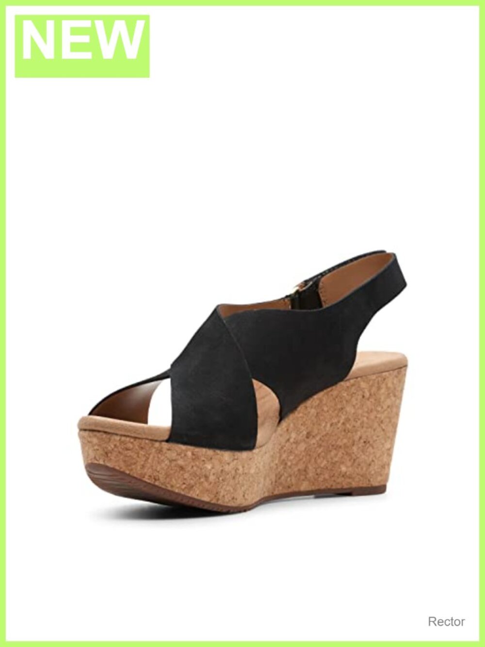 Wedge Sandals Adjustable Strap Cushion Soft Ortholite Suede